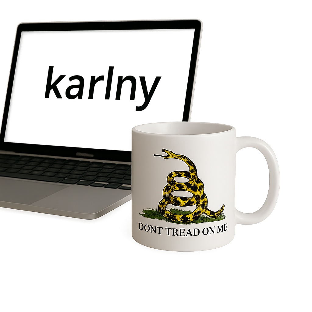 Don't Tread on Me Yellow Ceramic Mug | Gadsden Flag Coffee Cup | Patriotic Gift