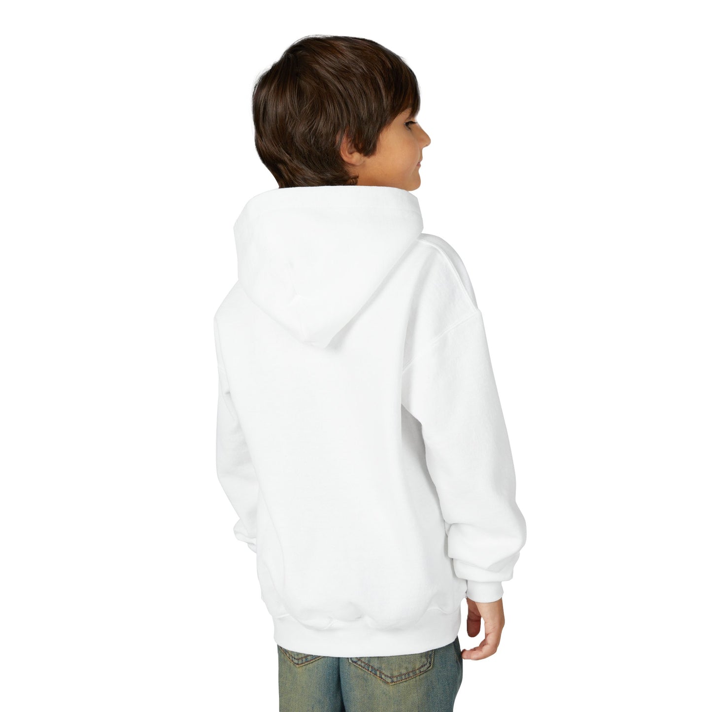Genius Under Construction Hoodie, Youth Heavy Blend Sweatshirt, Fun Gift for Kids, Back to School Apparel, Funny Kids Hoodie